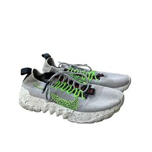 Men's Size‎ 9 Nike Space Hippie 04 Running Shoe Vast Grey/Electric Green